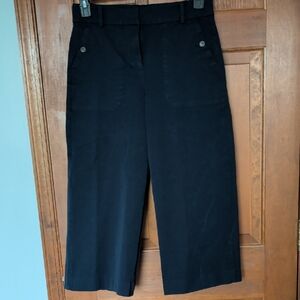 J.Crew Sydney wide-leg Cropped pant in bi-stretch cotton 10P